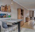 2 Pronto Wonen barkrukken - donkergrijs leer, Ophalen, Gebruikt, 60 tot 90 cm, Leer