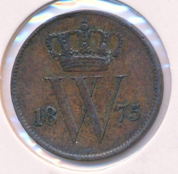 Nederland 1 cent 1875 Willem 3