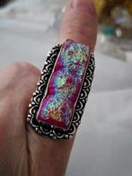 925 ring met Titanium druzy nieuw maat 18, Sieraden, Tassen en Uiterlijk, Ringen, Nieuw, 18 tot 19, Met edelsteen, Dame