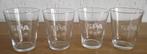 Vintage Spa kristal glazen 4 stuks, per stuk € 4,50, Antiek en Kunst, Ophalen of Verzenden