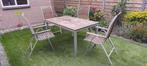 Buiten tafel set (incl 4 stoelen) Jutlandia, Ophalen, Gebruikt, Rechthoekig, Hout
