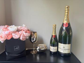 Moet Chandon Dummies 2 + 2 gouden glazen  beschikbaar voor biedingen