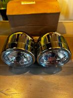 Universele twin koplamp chroom, Motoren, Onderdelen | Merk-onafhankelijk, Nieuw
