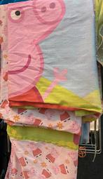 Peppa Pig Dekbedovertrek 140x200, Kinderen en Baby's, Kinderkamer | Beddengoed, Ophalen, Jongetje of Meisje, Dekbedovertrek, Zo goed als nieuw