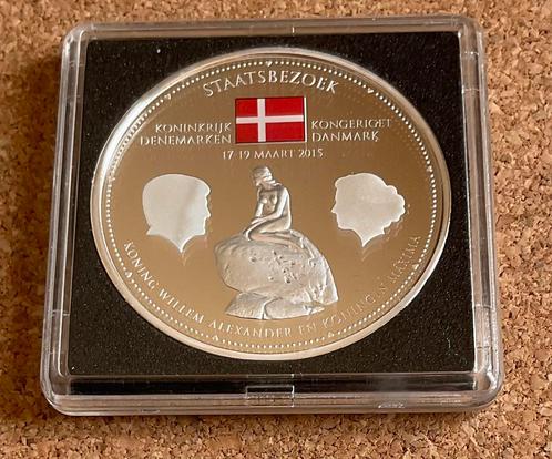 Penning - Staatsbezoek DENEMARKEN 2015, Postzegels en Munten, Penningen en Medailles, Overige materialen, Nederland, Ophalen of Verzenden