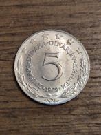 Joegoslavië - 5 Dinar 1979, Verzenden, Joegoslavië, Losse munt