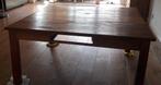 massief houten tafel met laatjes, Huis en Inrichting, Tafels | Salontafels, 150 tot 200 cm, 150 tot 200 cm, Modern, Gebruikt