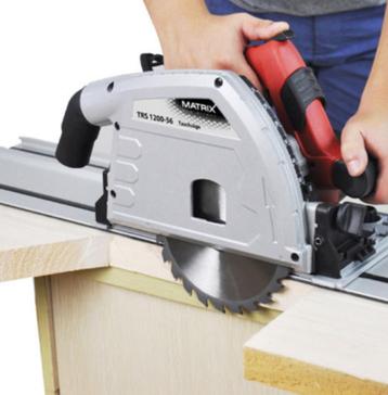 Invalzaag 1,4m rail, 1400 W 165mm HM-zaagblad stofafzuiging beschikbaar voor biedingen