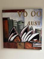 Handgeschilderd schilderij 80x80, Antiek en Kunst, Ophalen