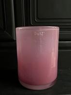 DutZ windlicht vaas roze, Huis en Inrichting, Overige kleuren, Ophalen of Verzenden, Minder dan 50 cm, Glas