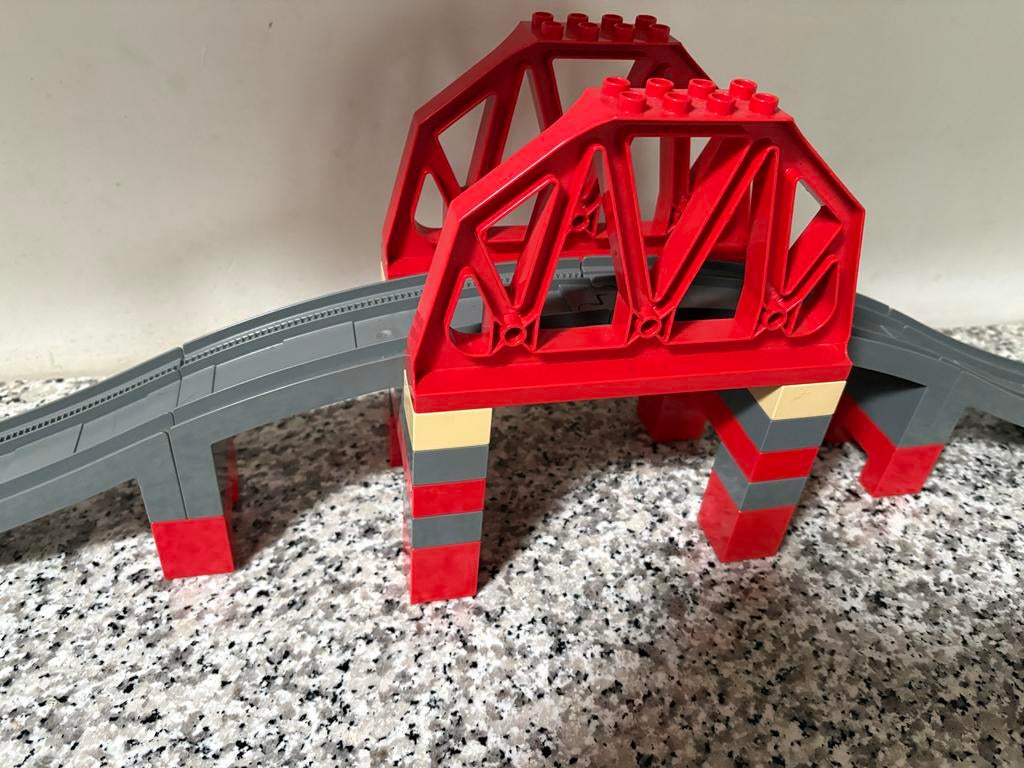 Lego Duplo Treinbrug Set 3773, Ophalen of Verzenden, Gebruikt, Complete set, Duplo