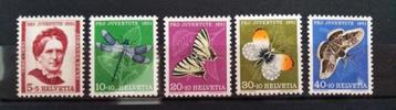 Zwitserland : Pro Juventute 1951 Insecten postfris 561-565 beschikbaar voor biedingen