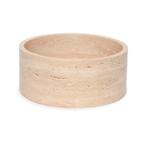 Mooisa travertine fruitschaal - ongebruikt, Huis en Inrichting, Woonaccessoires | Schalen en Manden, Ophalen, Nieuw, Rond