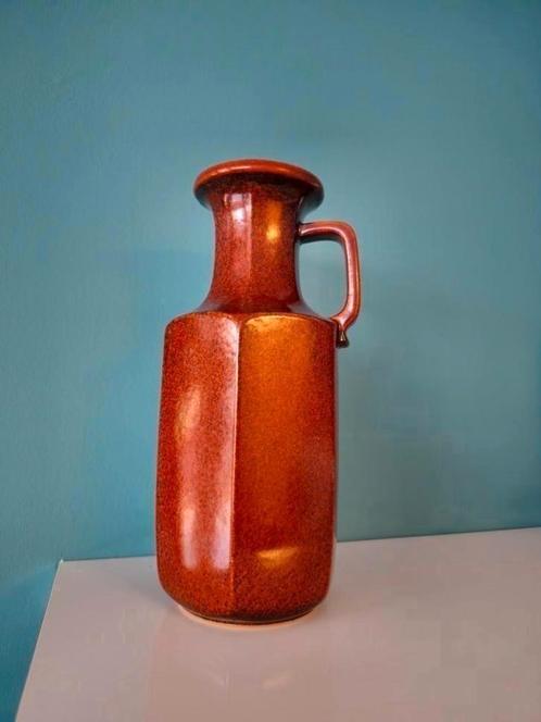 Vintage Scheurich West Germany Oorvaas Vaas zeskantige, Antiek en Kunst, Antiek | Vazen, Ophalen of Verzenden