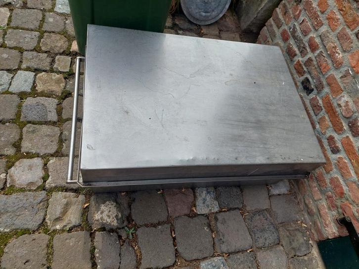 RVS Bak met Deksel - Goede Staat, Doe-het-zelf en Verbouw, Lieren en Takels, Ophalen