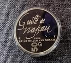 50 Gulden Munt 1984 - 400ste sterfdag Willem van Oranje, Koningin Beatrix, Zilver, Ophalen of Verzenden, Losse munt