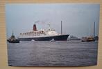 Foto cruiseschip Queen Elisabeth bij Rotterdam - 1992, Verzenden, Nieuw, Motorboot, Kaart, Foto of Prent