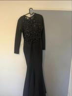 Zwarte Gala Jurk met Kant - Uwantisell, Maat 38/40 (M), Zwart, Ophalen of Verzenden, Zo goed als nieuw