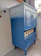 Toffe blauwe kast, Huis en Inrichting, Kasten | Kledingkasten, Ophalen, Gebruikt, 25 tot 50 cm, 50 tot 100 cm