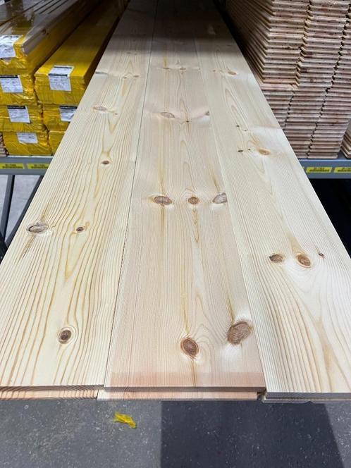 Goedkope  grenen vloerplank 25x160mm nu €3,52 per meter!, Doe-het-zelf en Verbouw, Hout en Planken, Nieuw, Plank, Grenen, 300 cm of meer