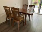 Eettafel met stoelen, Huis en Inrichting, Ophalen, Gebruikt, Vier