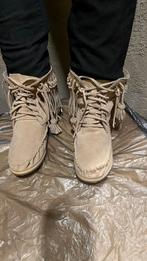 Beige Fringe Laarzen - Maat 39, Ophalen of Verzenden, Gedragen, Beige, Lage of Enkellaarzen
