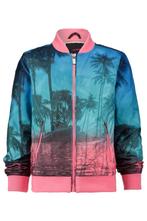 Nieuwe Meisjes Bomberjack - Turquoise / Roze - Maat 146/152, Verzenden, Nieuw, Meisje, Jas