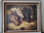 schilderij paarden, Antiek en Kunst, Kunst | Schilderijen | Klassiek, Ophalen