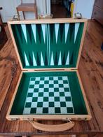 Schitterende schaak/backgammon set, Hobby en Vrije tijd, Gezelschapsspellen | Bordspellen, Ophalen of Verzenden, Zo goed als nieuw
