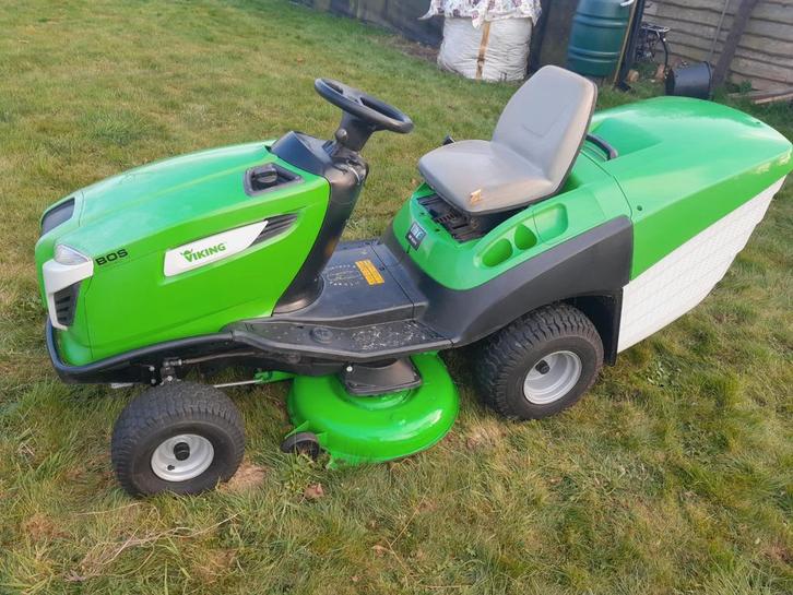 Viking Zitmaaier - Goed Onderhouden!, Tuin en Terras, Grasmaaiers, Gebruikt, Benzine-grasmaaier, 50 cm of meer, Cirkelmaaier, Elektrische starter