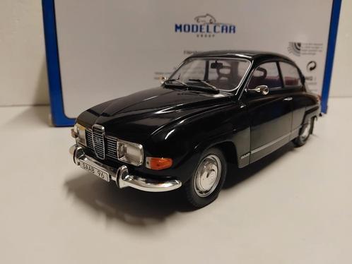 Saab 96 V4 black Mcg 1:18 KRD, Hobby en Vrije tijd, Modelauto's | 1:18, Zo goed als nieuw, Auto, Overige merken, Ophalen of Verzenden