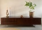 Midcentury vintage teak dressoir, Ophalen, Gebruikt, 200 cm of meer, Onbekend