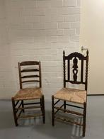 Twee antiek oud Hollandse stoelen, Antiek en Kunst, Antiek | Meubels | Stoelen en Banken, Ophalen