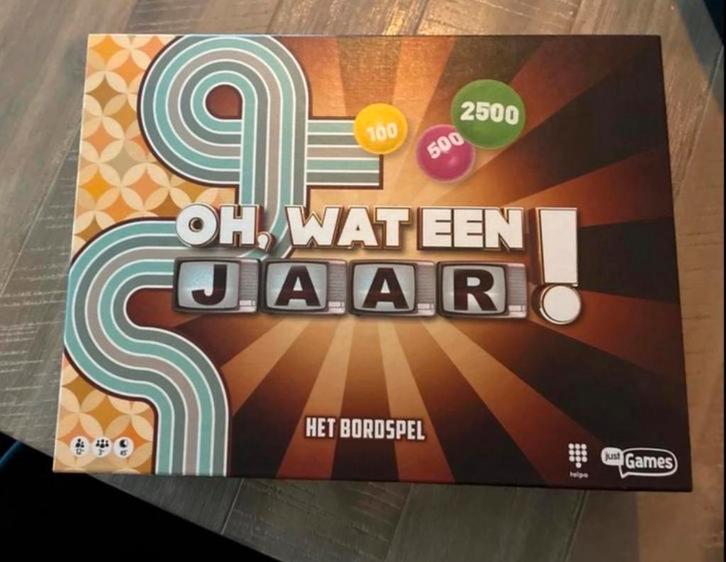 Oh, Wat Een Jaar! Bordspel - Zo Goed Als Nieuw, Hobby en Vrije tijd, Gezelschapsspellen | Bordspellen, Zo goed als nieuw, Drie of vier spelers