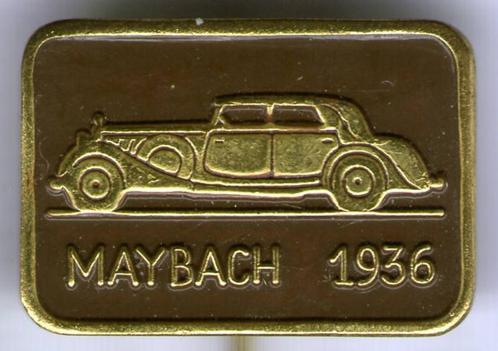 Maybach 1936 bruin op koper oldtimer auto speldje ( B_147 ), Verzamelen, Speldjes, Pins en Buttons, Zo goed als nieuw, Speldje of Pin