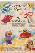 Retro reclame 1992 McDonald's Happy Meal astronautjes, Verzenden, Overige typen