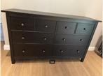 Ikea Hemnes ladekast of commode zwartbruin 8 laden, Ophalen, Gebruikt, 50 tot 70 cm, 100 cm of meer