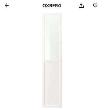Oxberg paneel/vitrinedeur - afbeelding 1