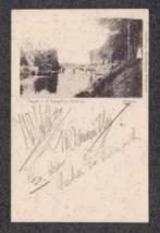 Dokkum Brug Freule M. Sloet, Vollenhove 1900., Verzamelen, Ophalen of Verzenden, Voor 1920, Gelopen, Friesland