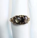 14 krt gouden ring met Valkenoog, ,, Ophalen of Verzenden, Zo goed als nieuw, ,