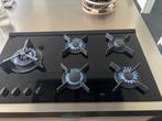 ATAG gas kookplaat 90 cm breed met wok brander, Gebruikt, Ophalen of Verzenden, Inbouw, Gas