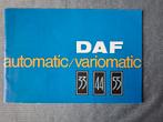 Brochure DAF aut/variomatic 33/44/55 - 1968 NL, Verzenden, Zo goed als nieuw, Overige merken