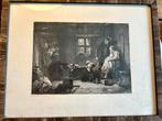 Originele ets - W. Unger naar Adolf Eberle - 1869, Antiek en Kunst, Kunst | Etsen en Gravures, Ophalen of Verzenden