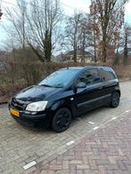 Hyundai Getz 1.1 2003 3DRS Zwart CarPlay JBL, Auto's, Voorwielaandrijving, 450 kg, 31 €/maand, 4 cilinders