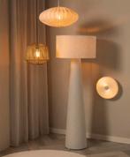 Vloerlamp Pandia Off-White, Ophalen, Japandi, 100 tot 150 cm, Stof