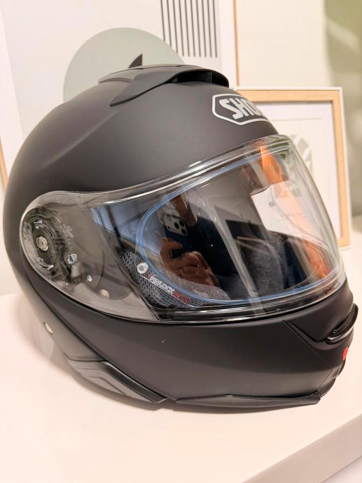 Shoei Neotec 2 met Sena SRL2, Motoren, Kleding | Motorhelmen, Systeemhelm, XL, Shoei, Tweedehands, Ophalen of Verzenden