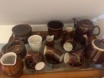 Vintage bruin servies, Huis en Inrichting, Keuken | Servies, Ophalen, Keramiek, Zo goed als nieuw, Overige stijlen
