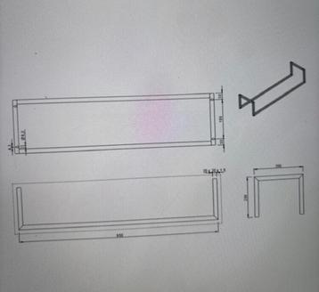 SANICLASS DUAL HANDDOEKREK 95cm x 25cm x 20 beschikbaar voor biedingen