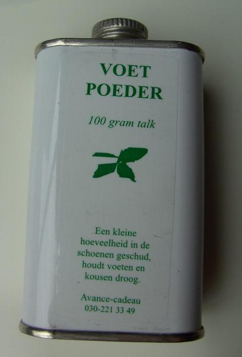 TALKPOEDER VOETPOEDER 100 GRAM IN RETRO BLIKJE NIEUW, Sieraden, Tassen en Uiterlijk, Uiterlijk | Lichaamsverzorging, Nieuw, Overige typen