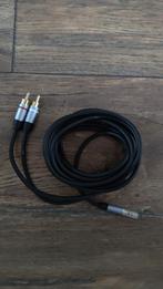 RCA naar jack 3.5mm 3m kabel, Ophalen of Verzenden, Zo goed als nieuw